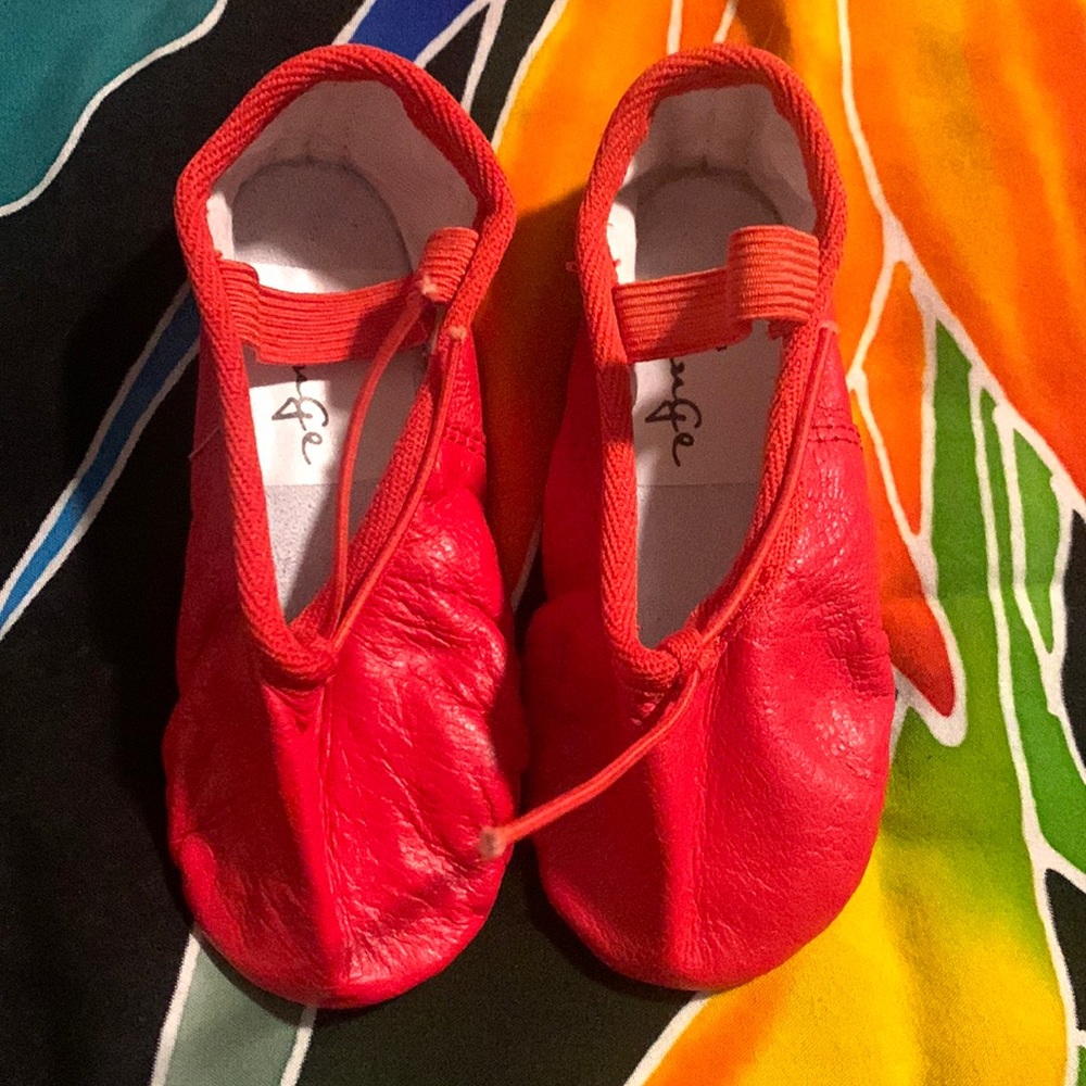 Linge Ballet Flats Toddler Size 7 Red